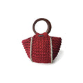 Two-toned medium Akorfa crochet handbag